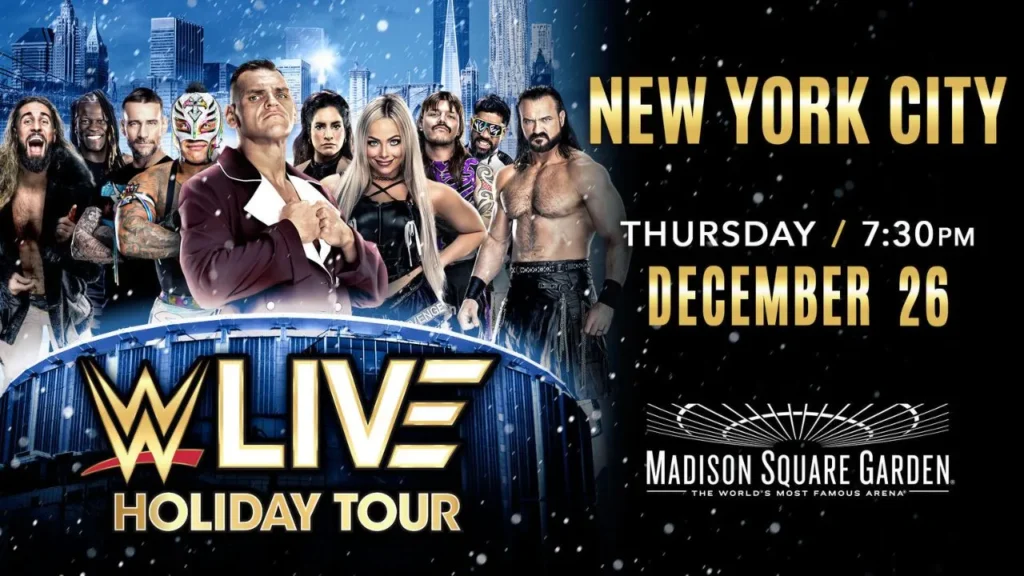 WWE Live Holiday Tour Returns to Madison Square Garden on December 26, 2024