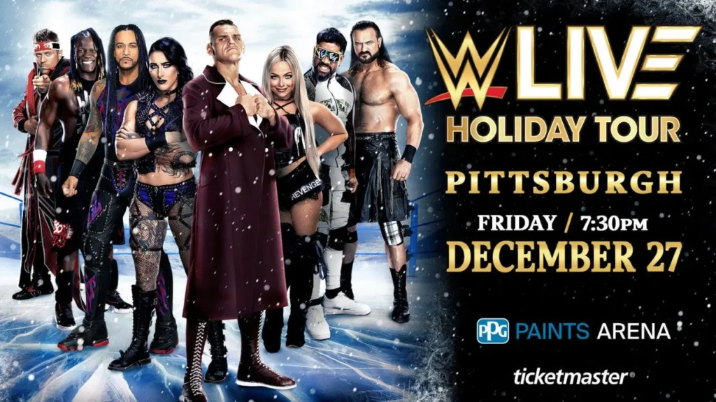 WWE Live Holiday Tour in Pittsburgh on December 27, 2024