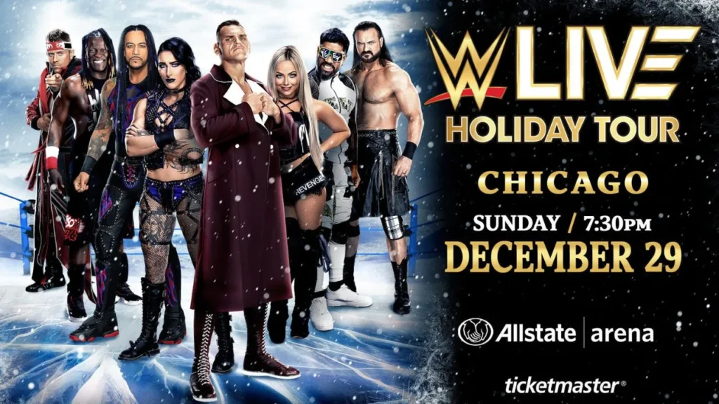 WWE Live Holiday Tour Brings Double Main Event to Chicago on December 29, 2024