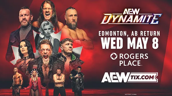 AEW Dynamite May 08, 2024 Edmonton, AB date tickets location