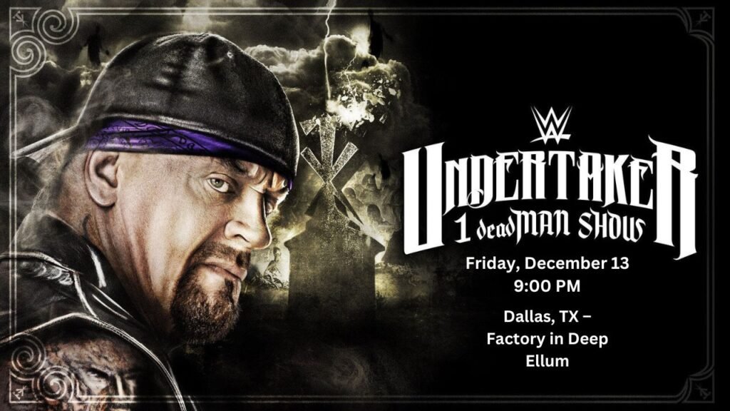 The Undertaker performing live his Undertaker 1 deadman show at 1 Deadman Show in Dallas, Texas at The Factory in Deep Ellum