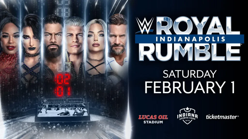 Royal Rumble 2025 Tickets – "Royal Rumble 2025 official tickets with Priority Pass benefits at Lucas Oil Stadium, Indianapolis." Royal Rumble Priority Pass – "Exclusive Royal Rumble Priority Pass offering premium seating, Superstar meet-and-greet, and all-inclusive hospitality." Lucas Oil Stadium – "The iconic Lucas Oil Stadium, host of Royal Rumble 2025 in Indianapolis." Champion Tickets Priority Pass – "Royal Rumble Champion Tickets with premium floor seating, Mick Foley pre-show, and commemorative gifts." Royal Rumble Suite by the Seat – "Luxury suite view of Royal Rumble 2025 with all-inclusive food, drinks, and Superstar visits." Royal Rumble Match Card – "The Royal Rumble 2025 match card featuring 30-person Rumble matches and championship bouts."
