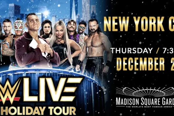 WWE live action featuring WWE Superstars at Madison Square Garden in New York City during the Holiday Tour on December 26, 2024