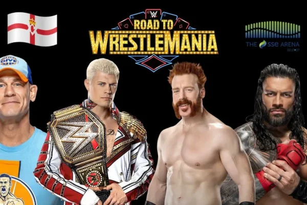 WWE Road to WrestleMania in Belfast, Ireland at SSE Arena on March 22, 2025 WWE superstars in action at SSE Arena in Belfast, Northern Ireland