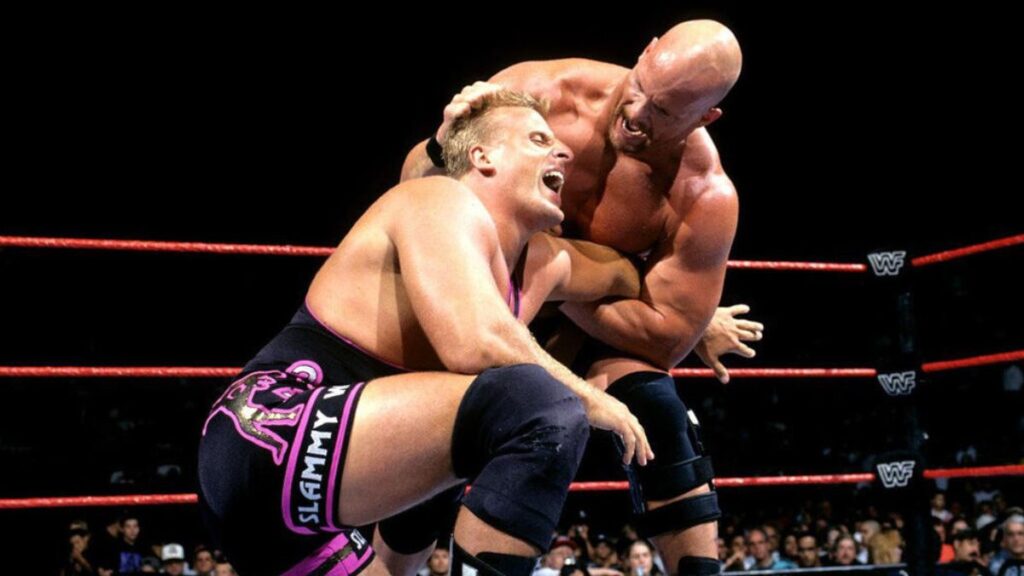 Stone Cold Steve Austin injured during SummerSlam 1997 match against Owen Hart