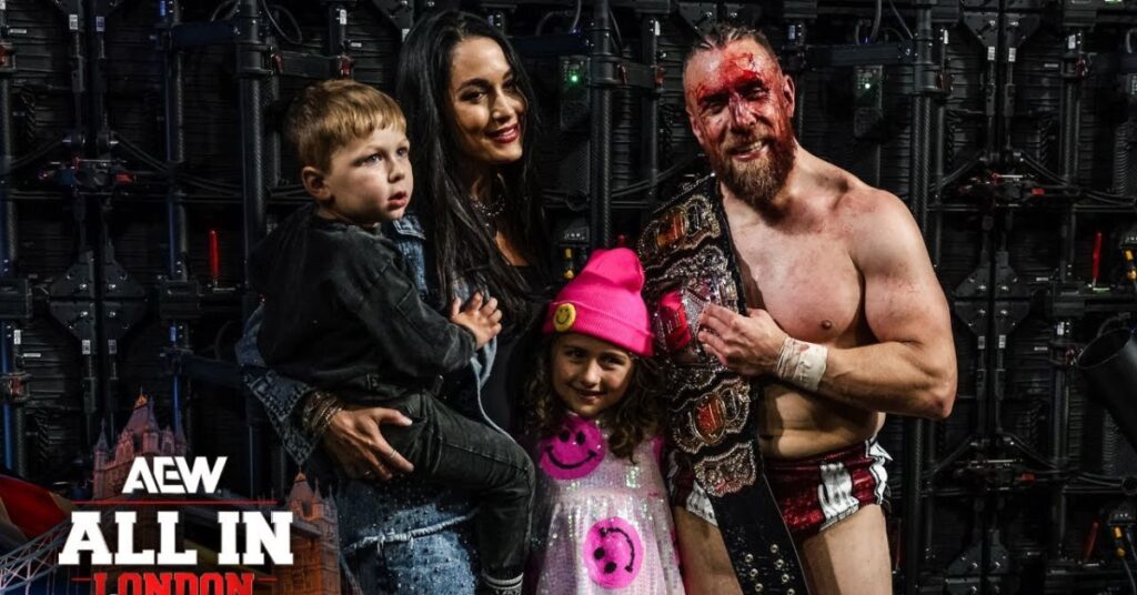 Bryan Danielson family with Brie Bella and kids AEW